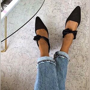 THE ROW Coco Suede Mule